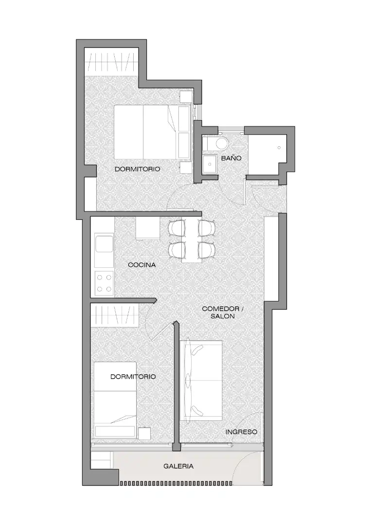 Wohnung zum Verkauf in Barcelona mit Klimaanlage, Heizung und Möbliert
