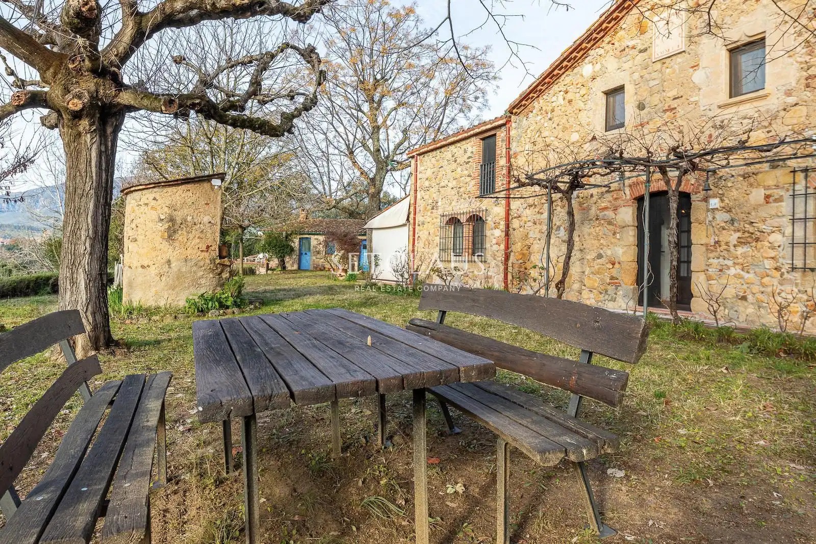 Terrassa de Finca rústica en venda en Sant Feliu de Buixalleu amb Aire condicionat, Calefacció i Terrassa