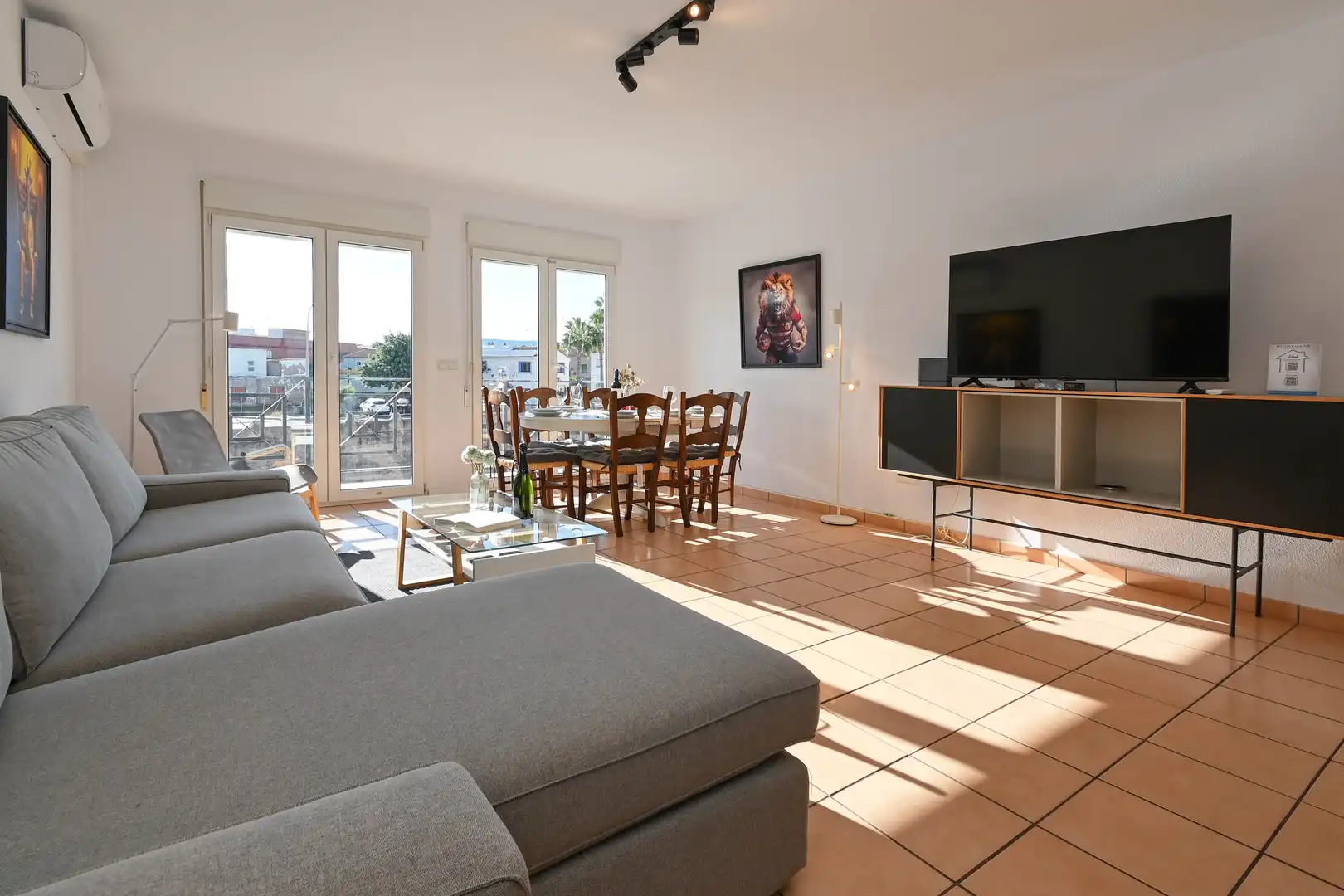 Living room of Duplexes for sale in Els Poblets  with Air Conditioner, Terrace and Storage room