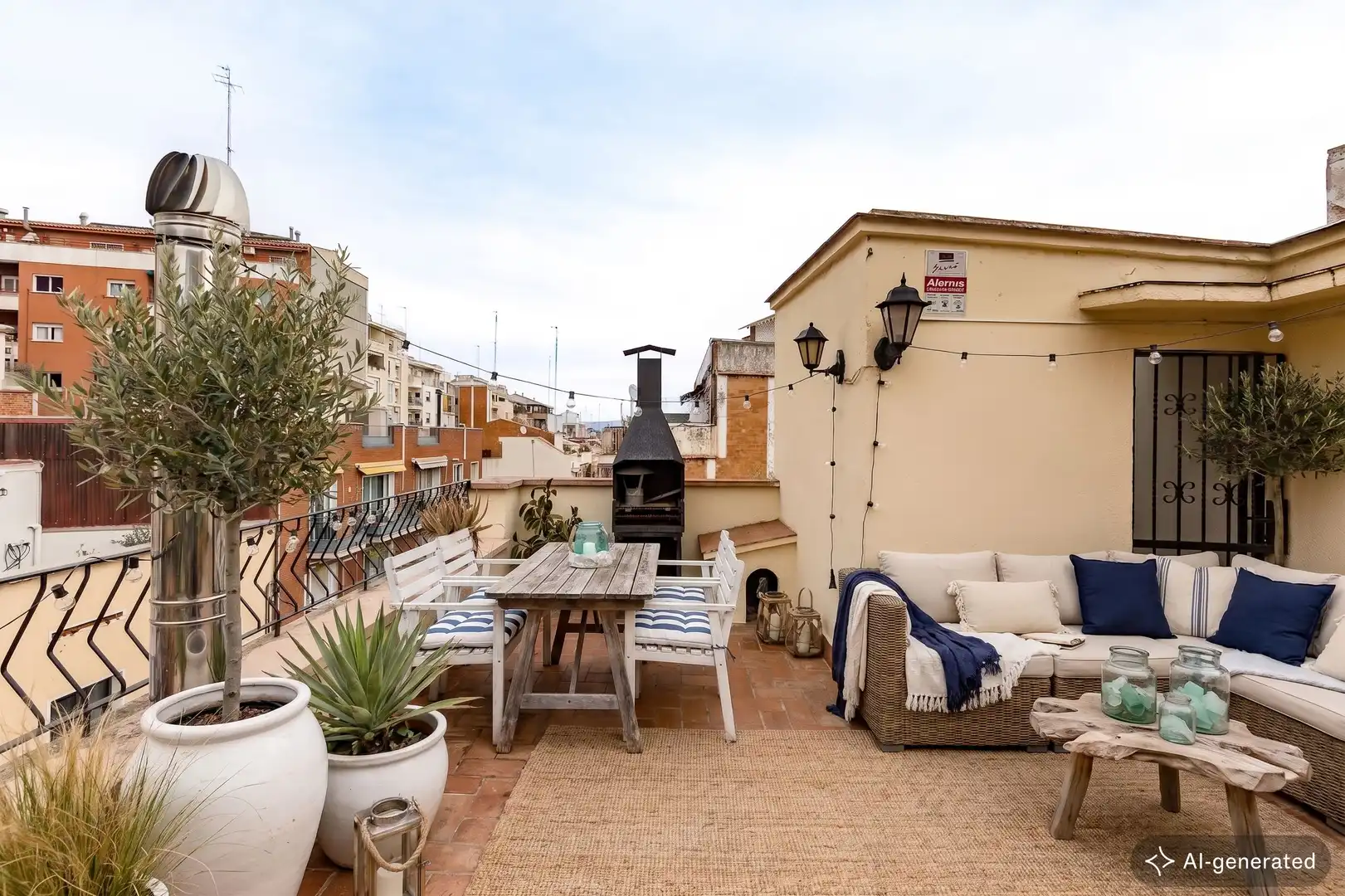 Terraza de Casa adosada en venta en Barcelona con Calefacción