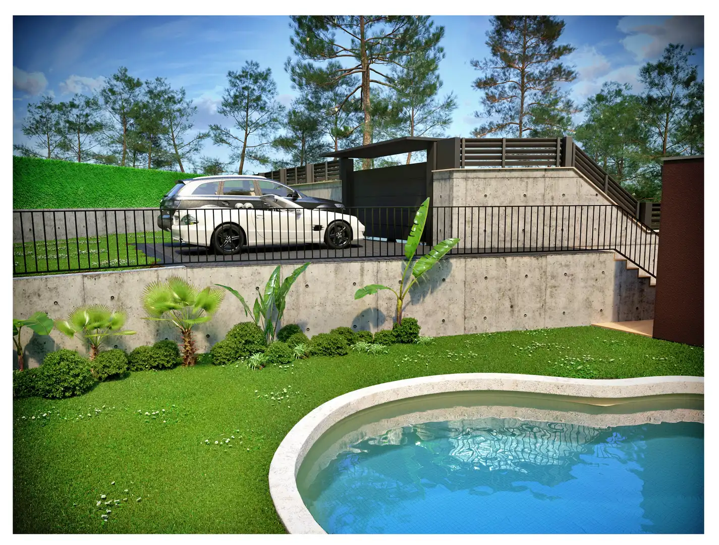 Piscina de Casa o xalet en venda en Lloret de Mar amb Jardí privat, Terrassa i Piscina