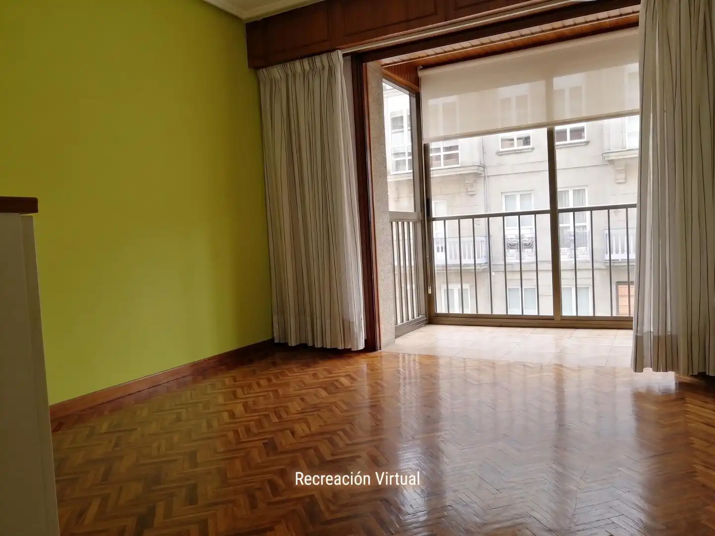 Living room of Flat for sale in Ourense Capital   with Parquet flooring, Terrace and Storage room