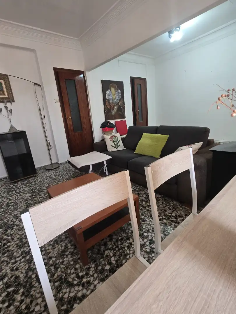 Sala de estar de Piso en venta en Valencia con Aire acondicionado, Amueblado y Balcón