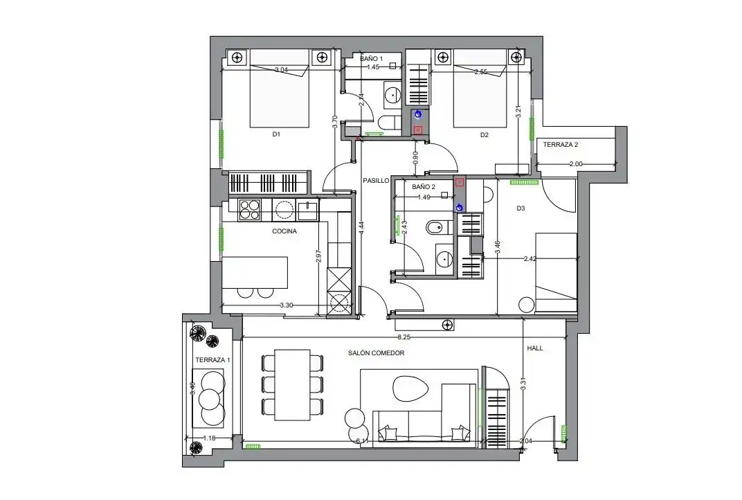 Piso en venta en Madrid con Aire acondicionado, Calefacción y Terraza