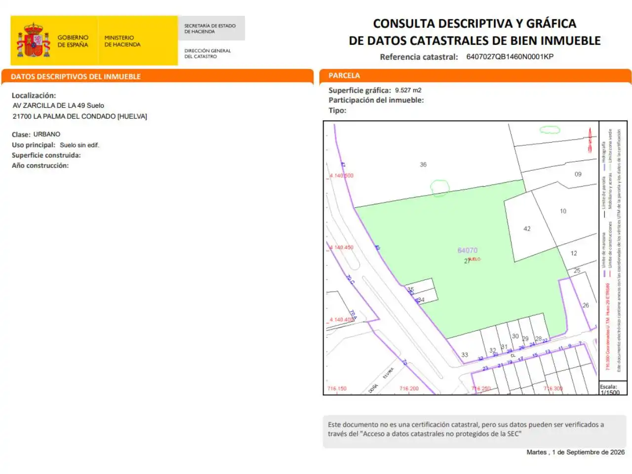 Wohnbaugrundstück zum Verkauf in Avenida Zarcilla 49, imagen 4