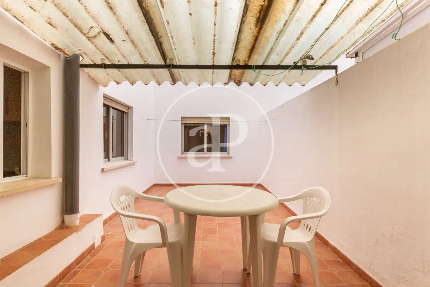 Terraza de Piso de alquiler en Sagunto / Sagunt con Calefacción, Terraza y Amueblado