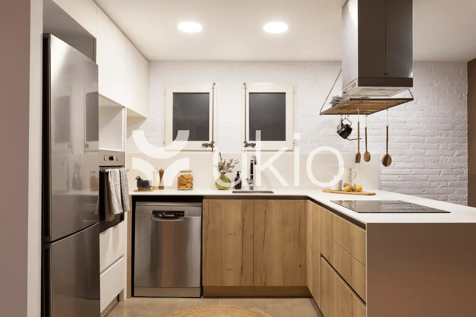 Kitchen of Apartments for rent in Barcelona  with Air Conditioner, Heating and Furnished