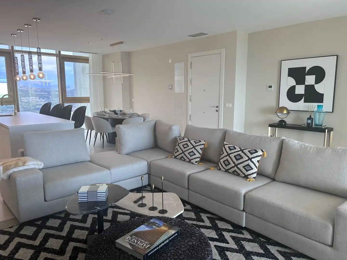 Living room of Flat for sale in Benidorm  with Air Conditioner, Private garden and Terrace