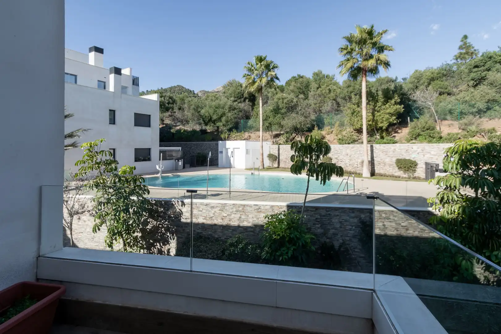 Swimming pool of Attic for rent in Marbella  with Air Conditioner, Heating and Terrace