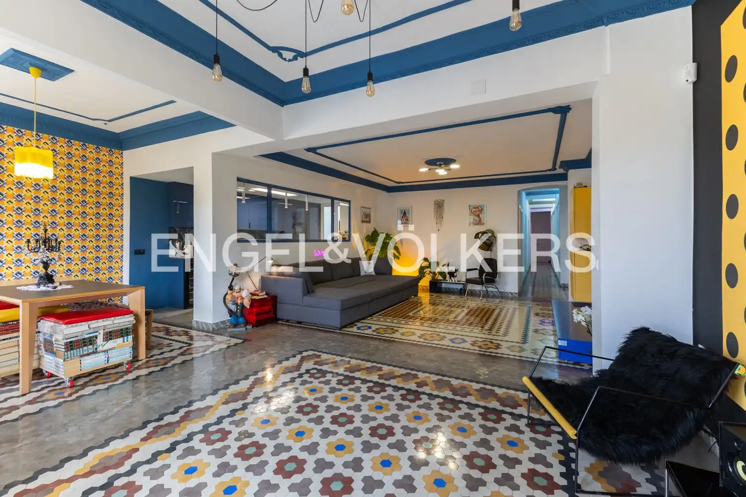 Sala de estar de Piso de alquiler en Valencia con Aire acondicionado, Calefacción y Amueblado