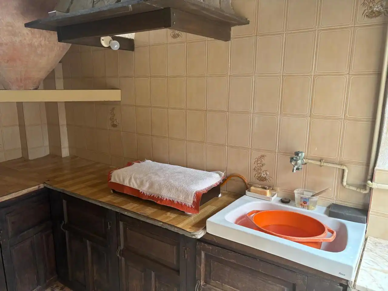 Küche von Einfamilien-Reihenhaus zum Verkauf in Benejúzar mit Klimaanlage und Terrasse