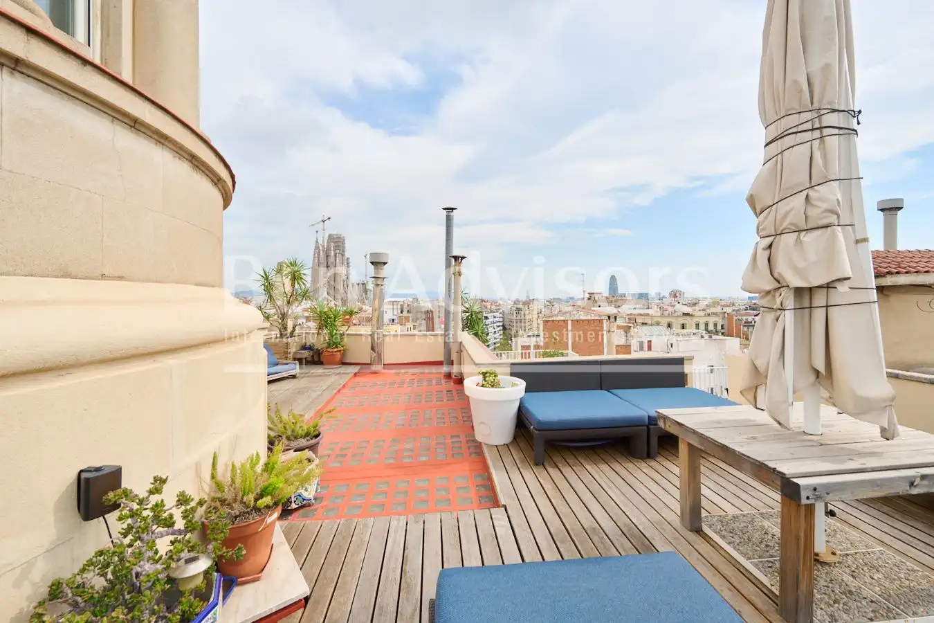 Terrace of Attic for sale in Barcelona  with Air Conditioner, Heating and Parquet flooring