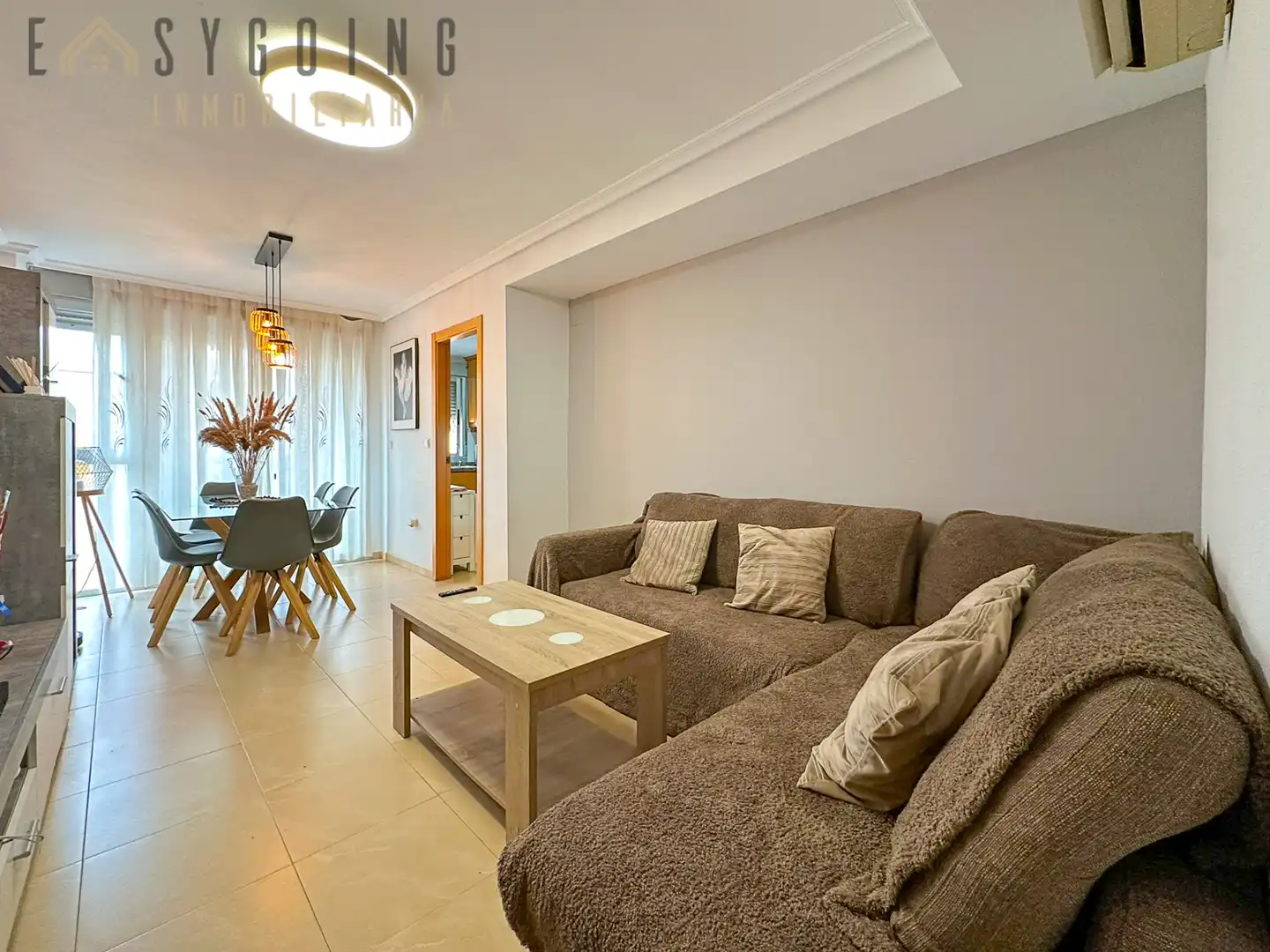 Sala de estar de Apartamento en venta en Santa Pola con Aire acondicionado, Terraza y Trastero