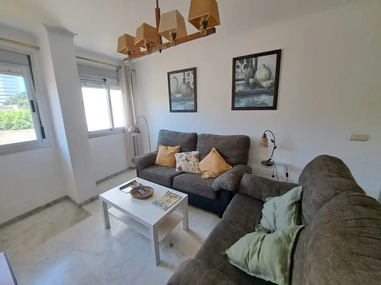 Sala de estar de Piso de alquiler en Málaga con Amueblado
