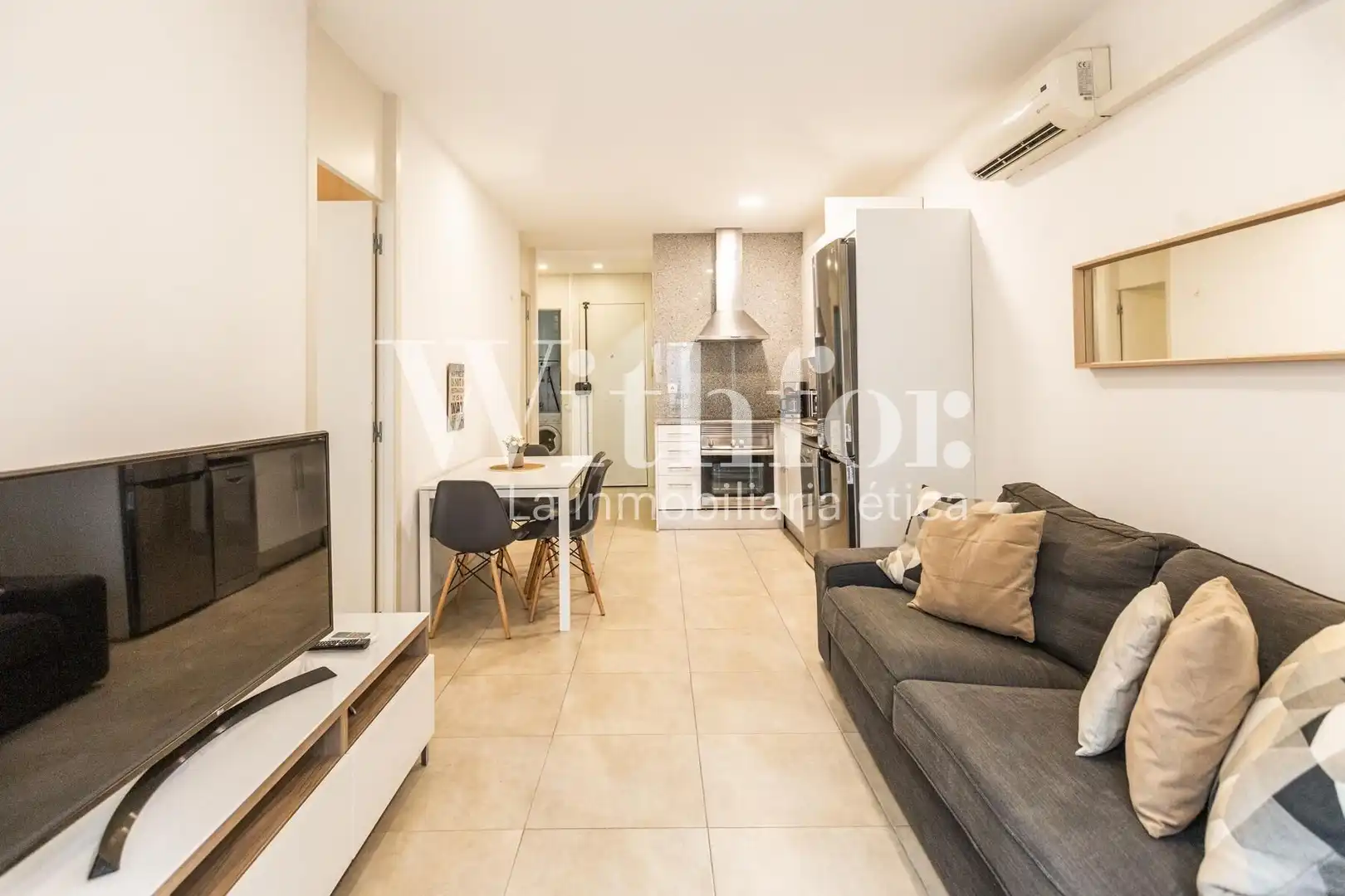 Living room of Flat for sale in Barcelona  with Air Conditioner, Heating and Balcony