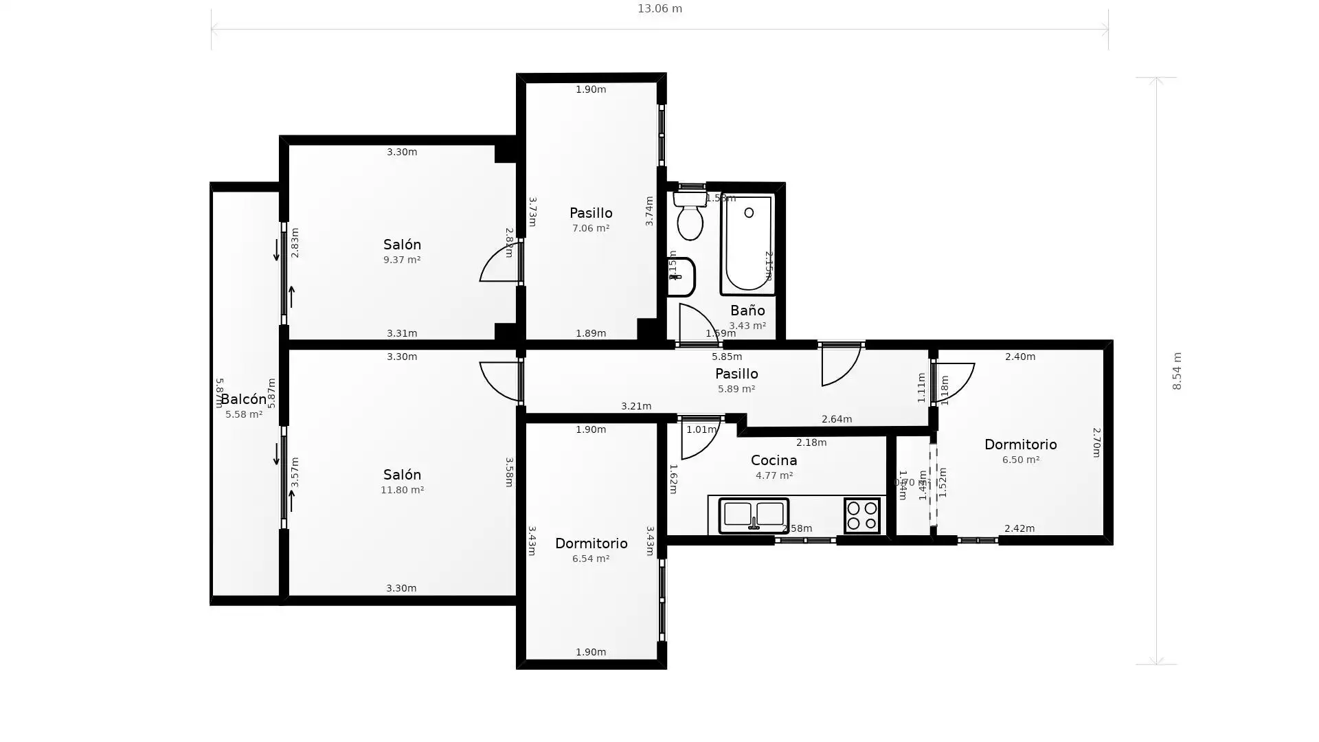Wohnung zum Verkauf in Moncada mit Balkon