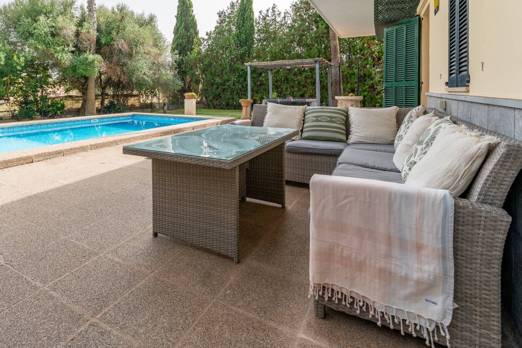 Terrace of Country house to rent in Sant Joan  with Air Conditioner, Heating and Private garden