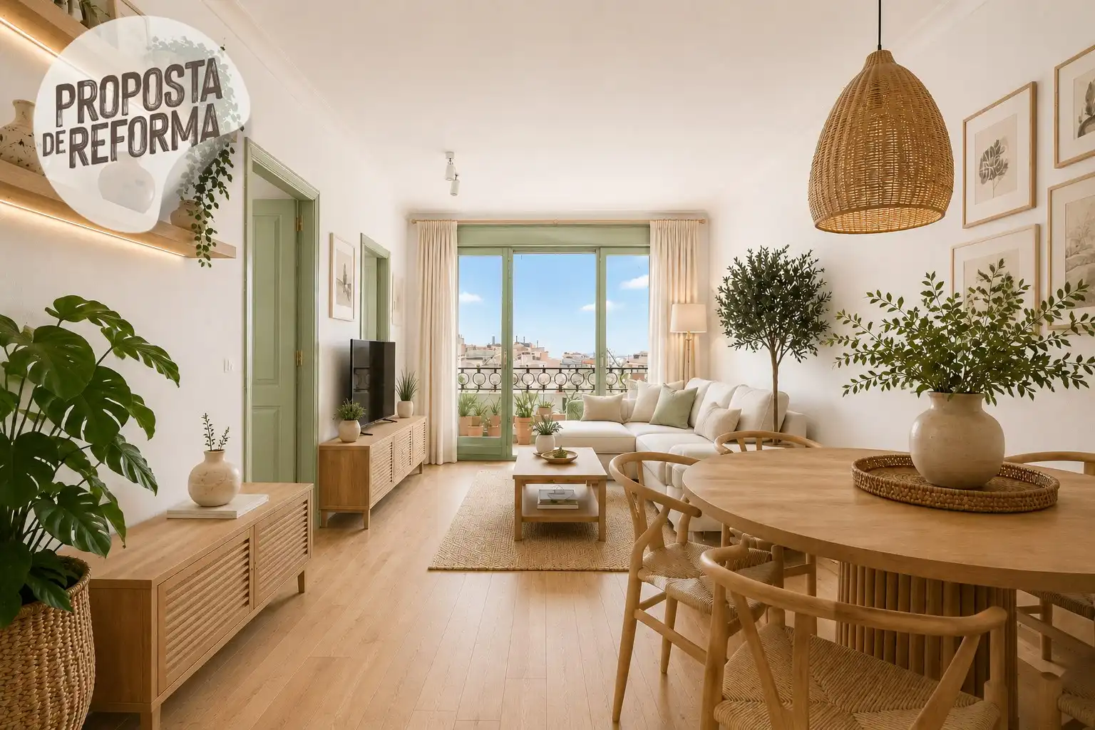 Sala de estar de Piso en venta en Barcelona con Aire acondicionado, Calefacción y Terraza