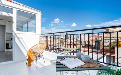 Terrace of Attic for sale in  Barcelona Capital  with Air Conditioner, Heating and Parquet flooring