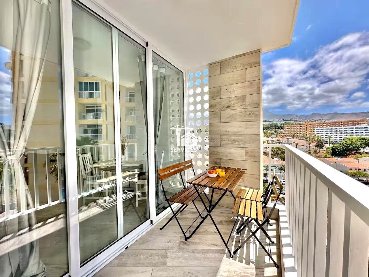 Balcony of Flat for sale in Arona  with Terrace, Furnished and Community pool