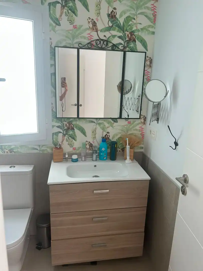 Baño de Casa adosada en venta en Bormujos con Aire acondicionado, Jardín privado y Terraza
