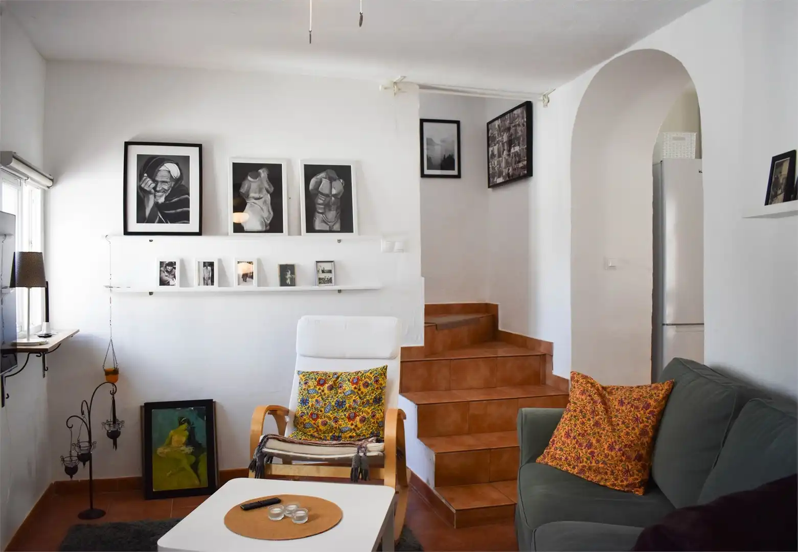 Sala de estar de Casa o chalet en venta en Iznate con Amueblado