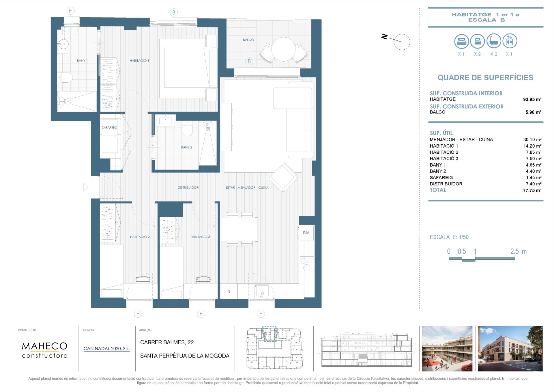 Flat for sale in Carrer de Balmes, 22, Santa Perpètua de Mogoda