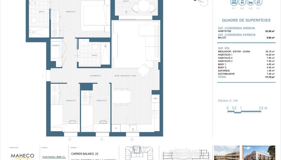 Photo 1 from new construction home in Flat for sale in Carrer de Balmes, 18, Santa Perpètua de Mogoda, Barcelona