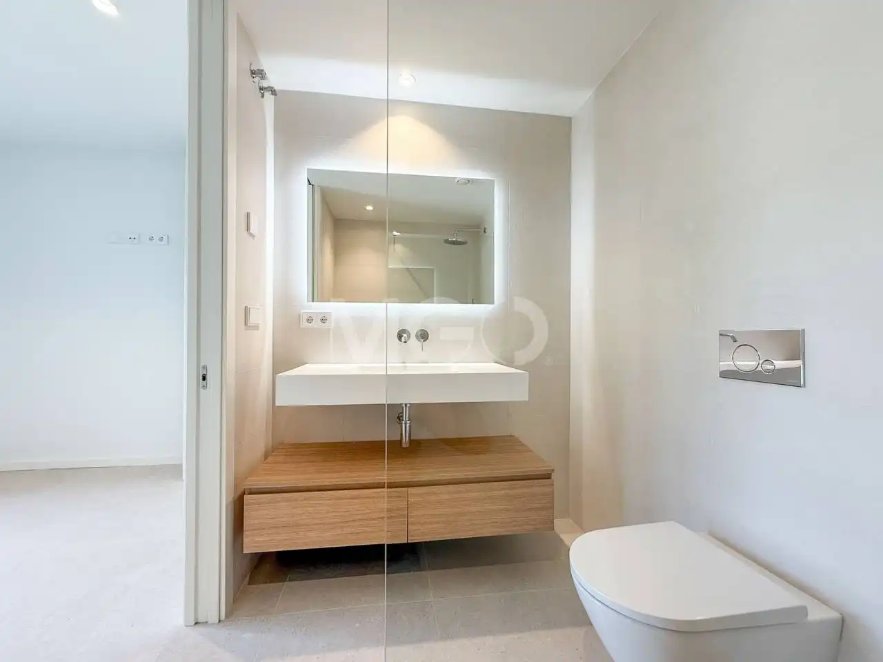 Badezimmer von Wohnung zur Miete in Vic mit Klimaanlage, Heizung und Terrasse