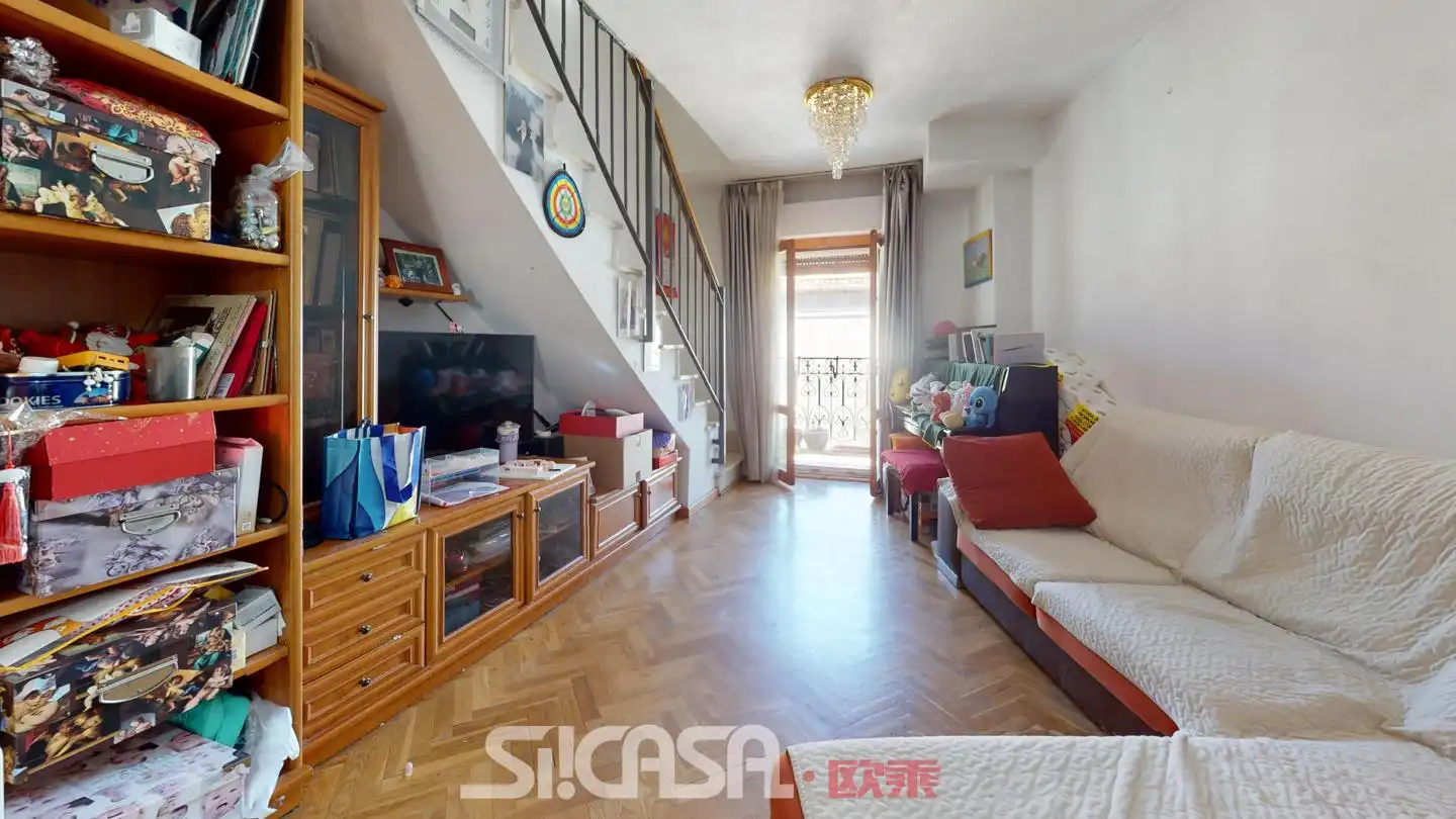 Sala d'estar de Dúplex en venda en Madrid amb Aire condicionat, Calefacció i Terrassa