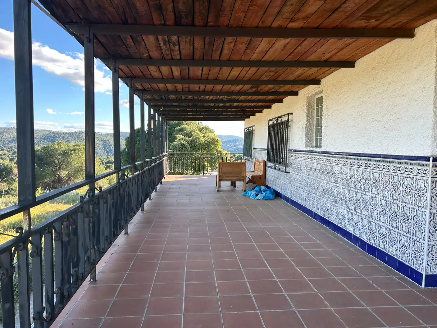 Terraza de Finca rústica en venta en Navas del Rey con Calefacción, Jardín privado y Terraza