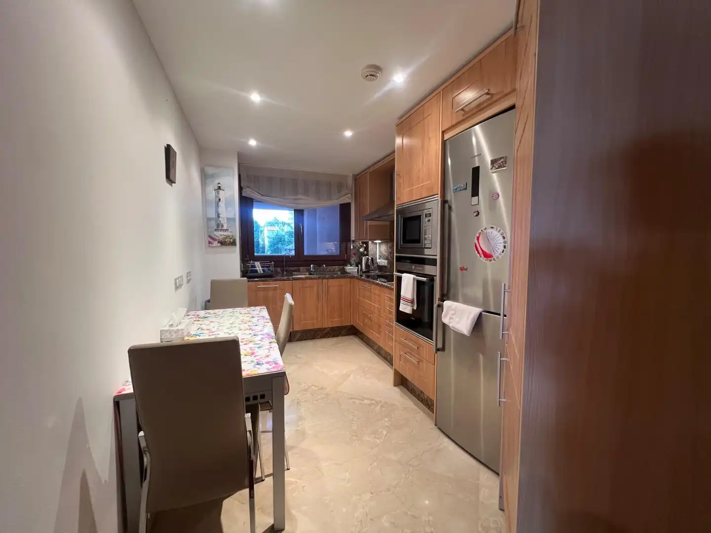 Kitchen of Flat for sale in Estepona  with Air Conditioner, Private garden and Terrace