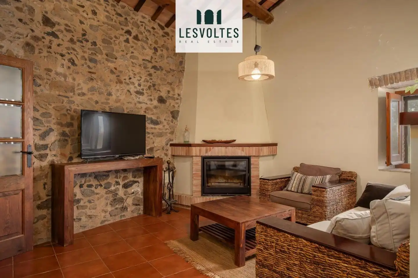Living room of Houses for sale in Rupià  with Air Conditioner, Heating and Private garden