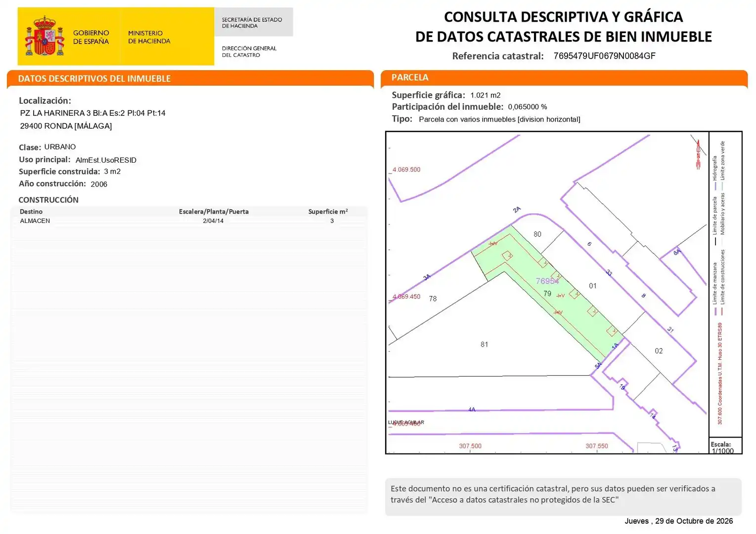 Vista exterior de Trastero en venta en San Cristóbal