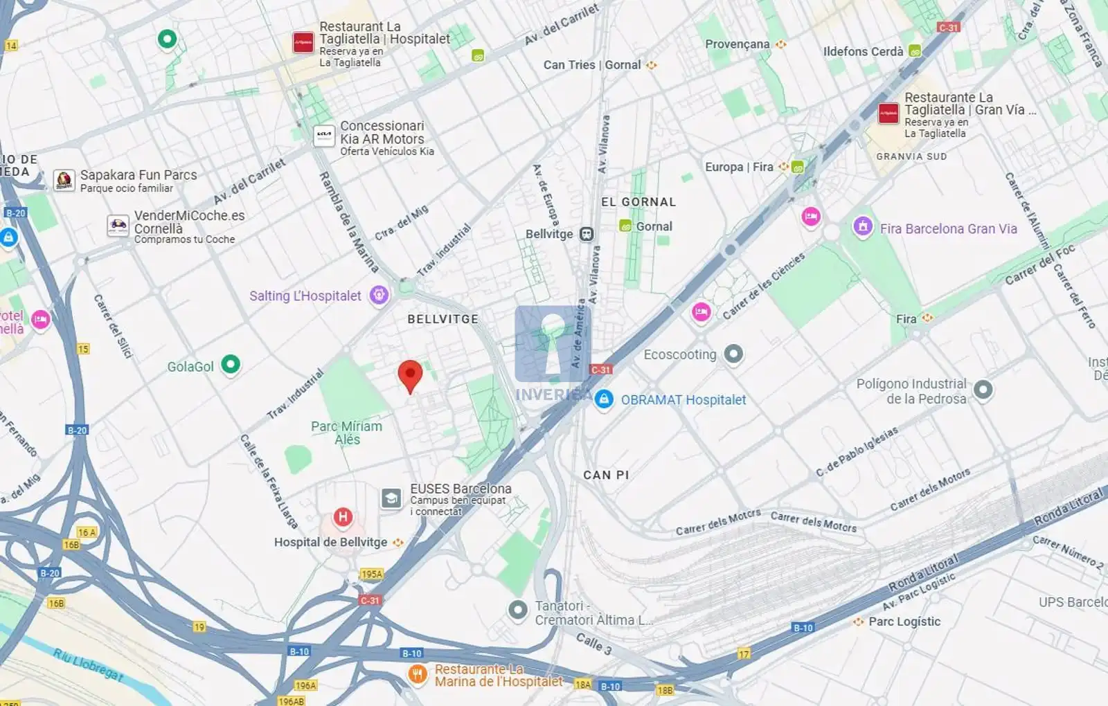 Vista exterior de Piso en venta en L'Hospitalet de Llobregat con Alarma