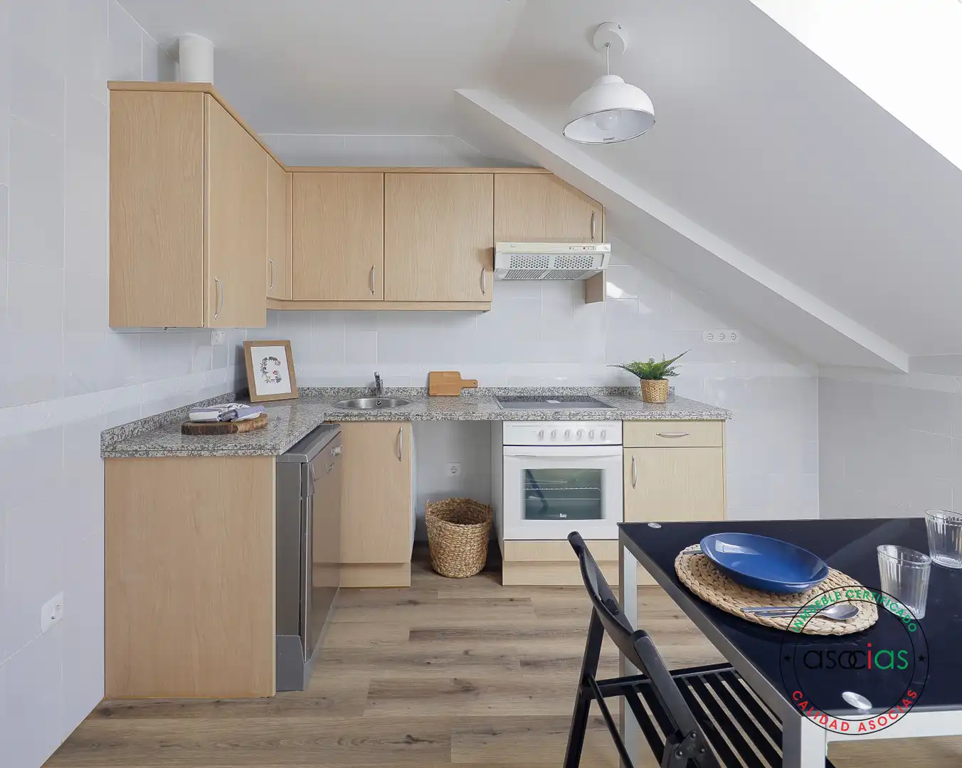 Cocina de Ático en venta en Gijón  con Calefacción, Terraza y Balcón