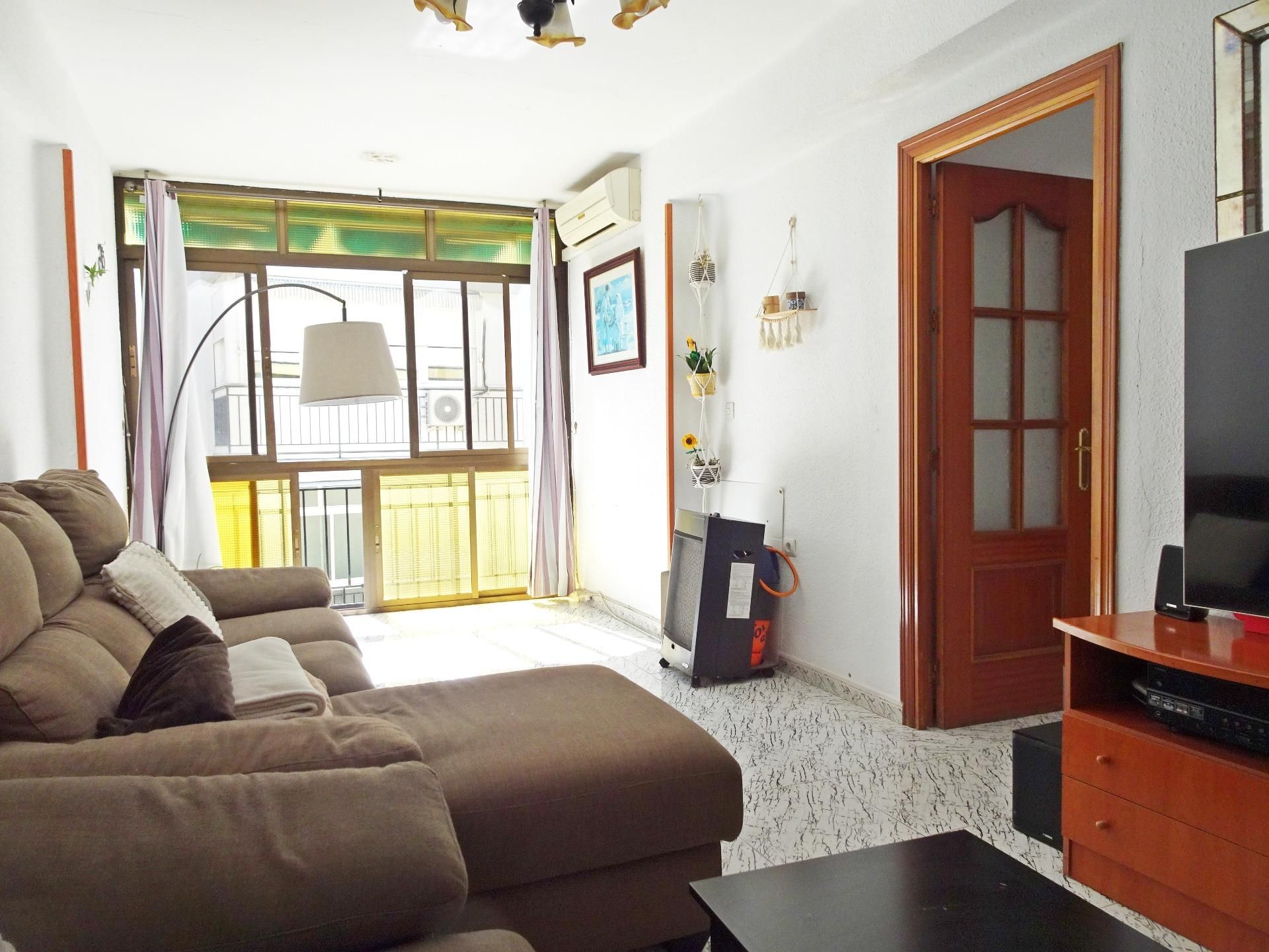 Sala d'estar de Pis en venda en Málaga Capital amb Aire condicionat i Terrassa