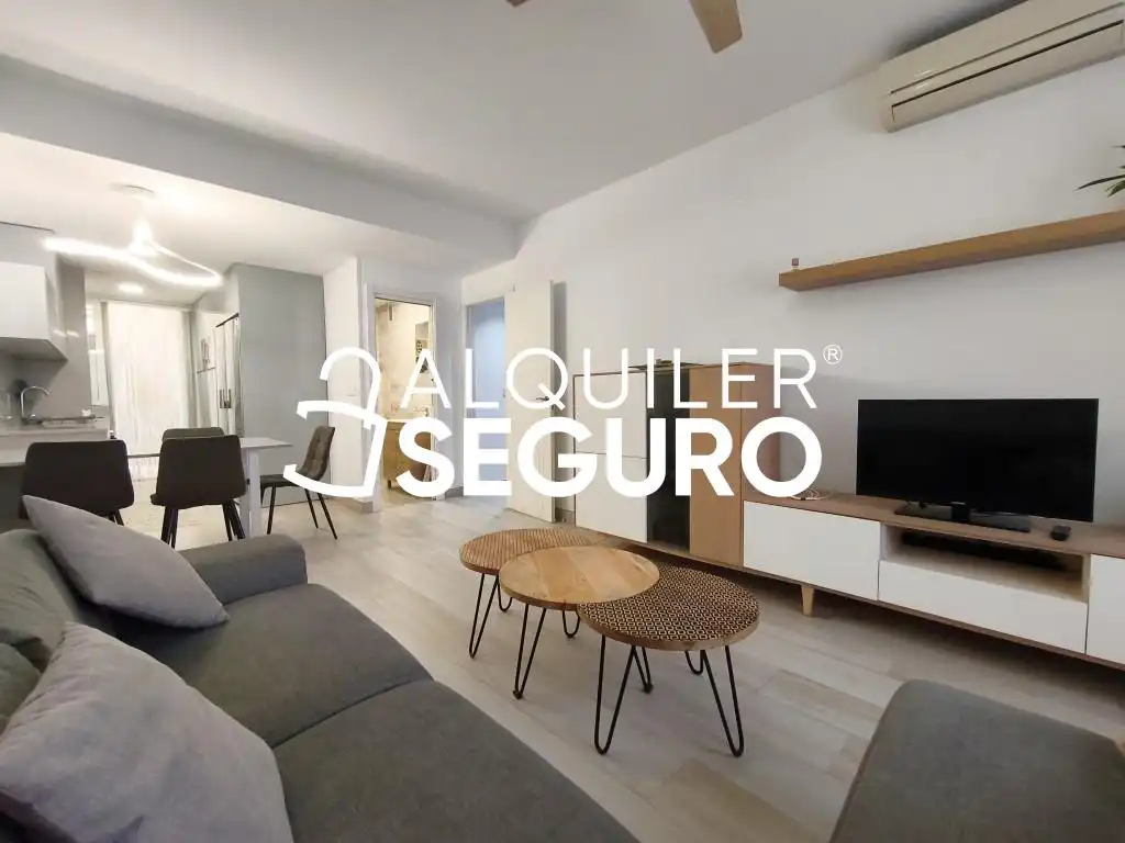 Living room of Flat for rent in Sant Joan d'Alacant  with Air Conditioner, Swimming Pool and Furnished