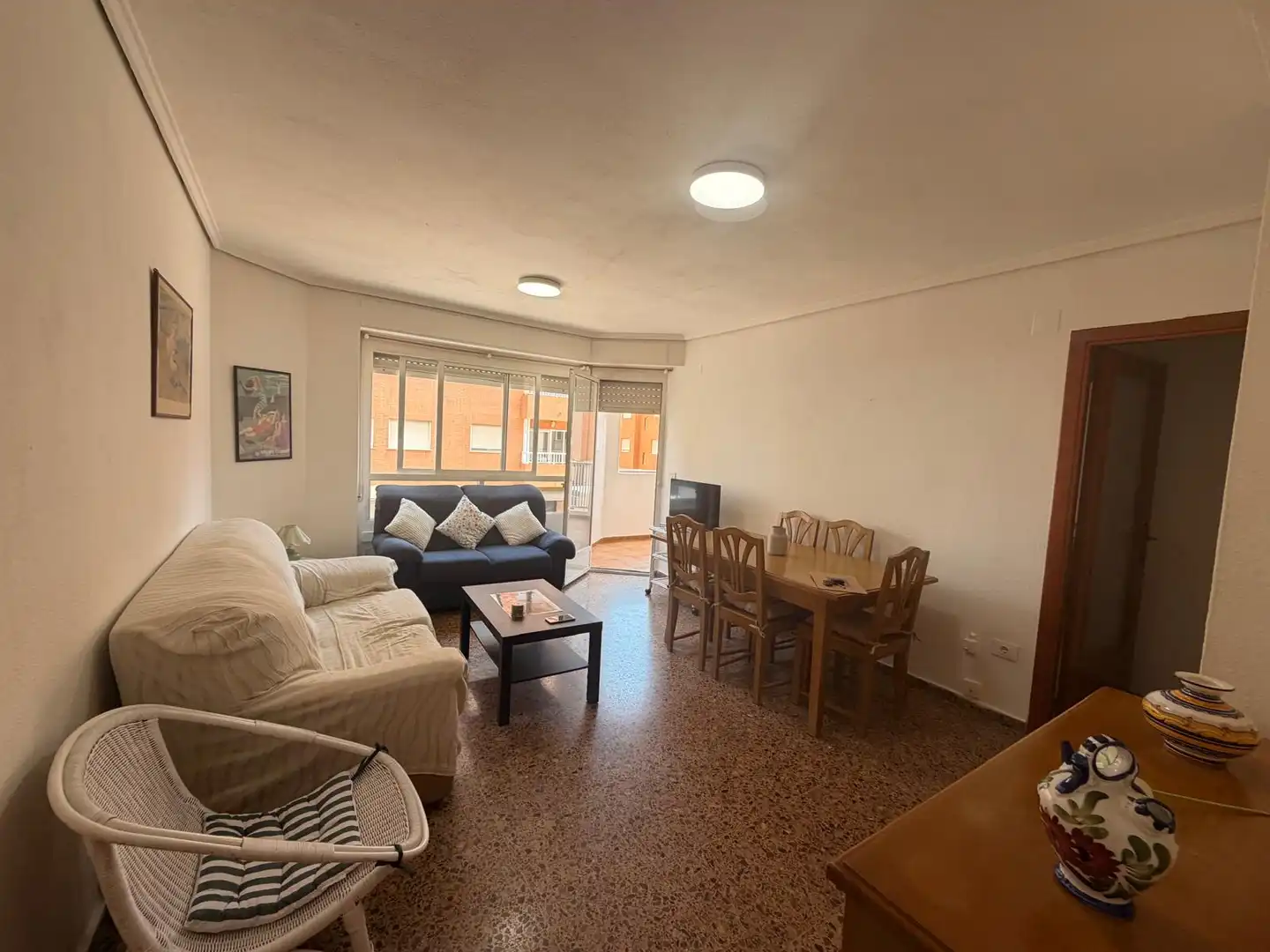 Sala de estar de Apartamento de alquiler en Sagunto / Sagunt con Amueblado, Horno y Lavadora