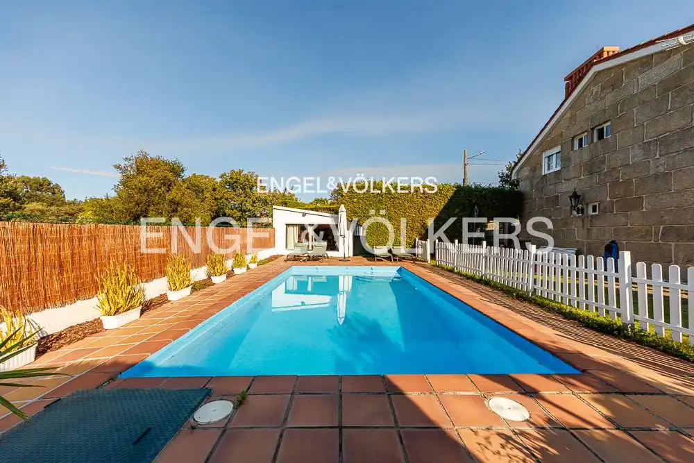 Swimming pool of Houses for sale in Vigo   with Heating, Private garden and Terrace