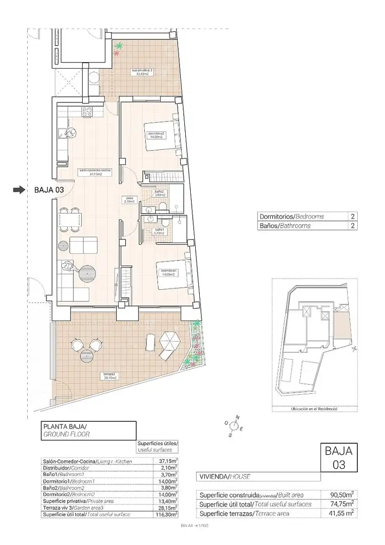 Apartment with terrace for sale in Hondón de las Nieves / El Fondó de les Neus, imagen 40