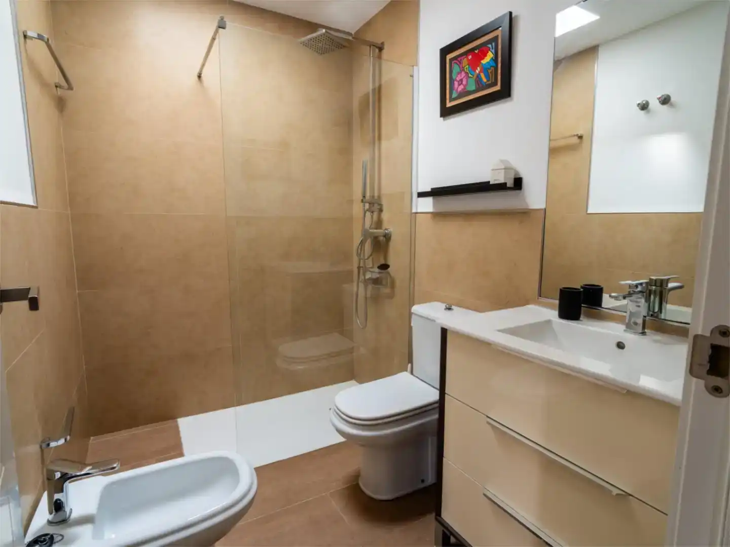 Badezimmer von Dachboden zur Miete in Rincón de la Victoria mit Klimaanlage, Abstellraum und Möbliert