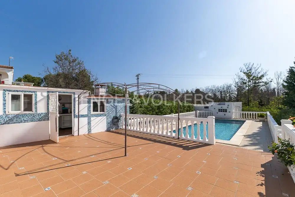 Terraza de Casa o chalet de alquiler en Turís con Aire acondicionado, Calefacción y Jardín privado