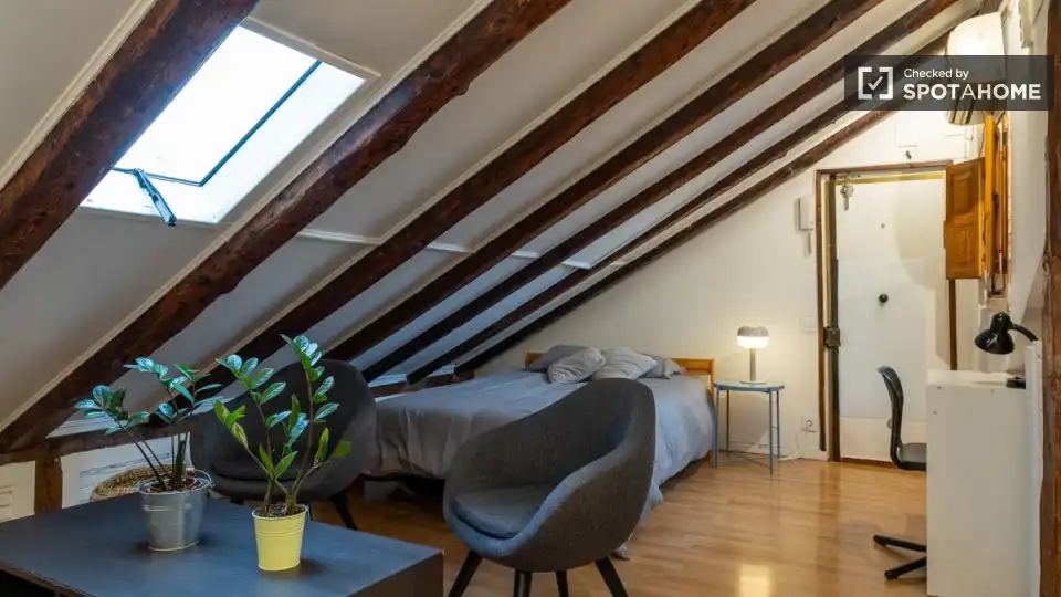 Habitación de Piso de alquiler en Madrid con Aire acondicionado, Calefacción y Amueblado