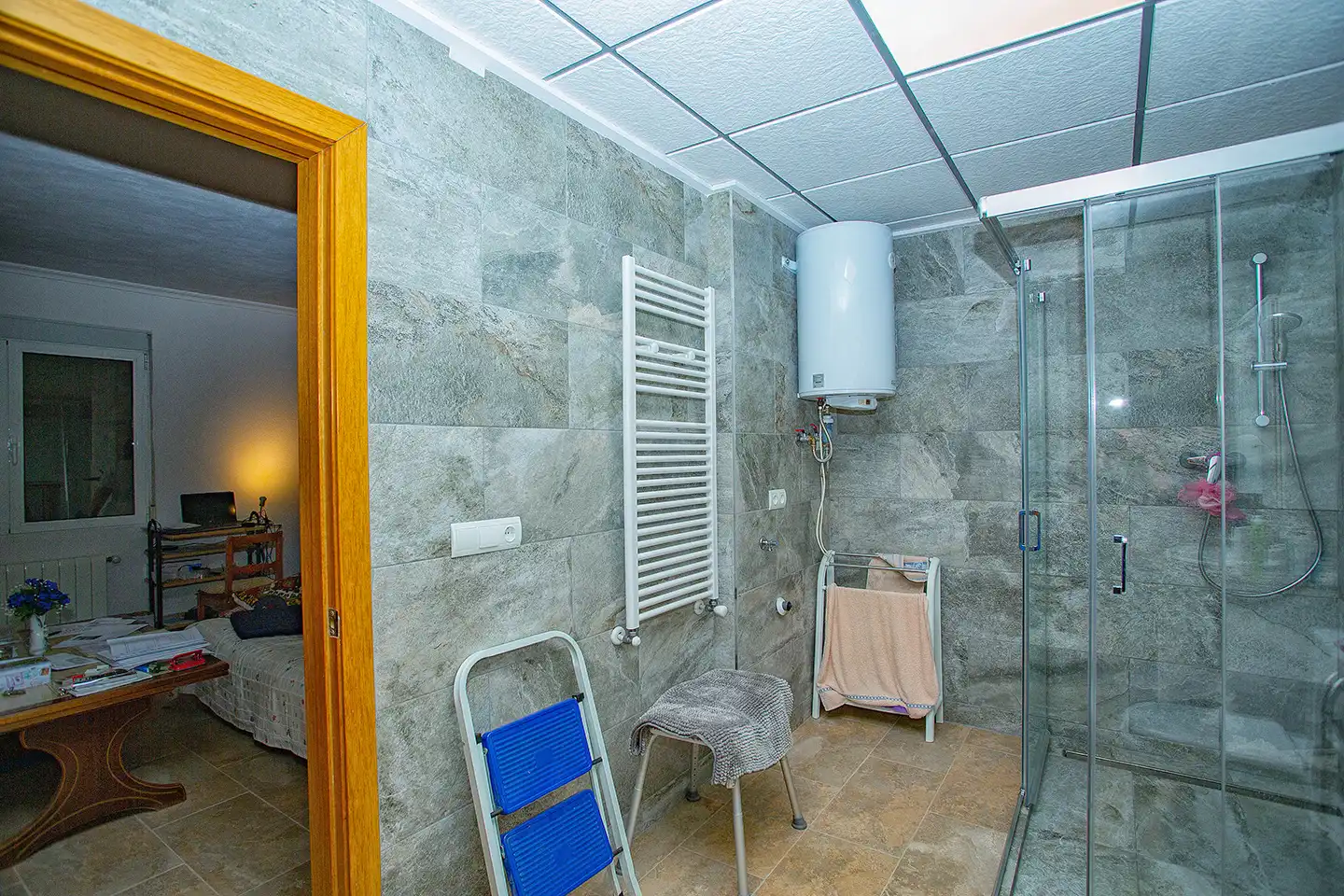 Baño de Finca rústica en venta en Aspe con Aire acondicionado, Calefacción y Jardín privado