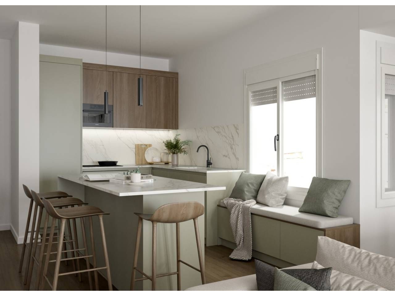 Cuina de Dúplex en venda en Sabadell amb Parquet i Terrassa