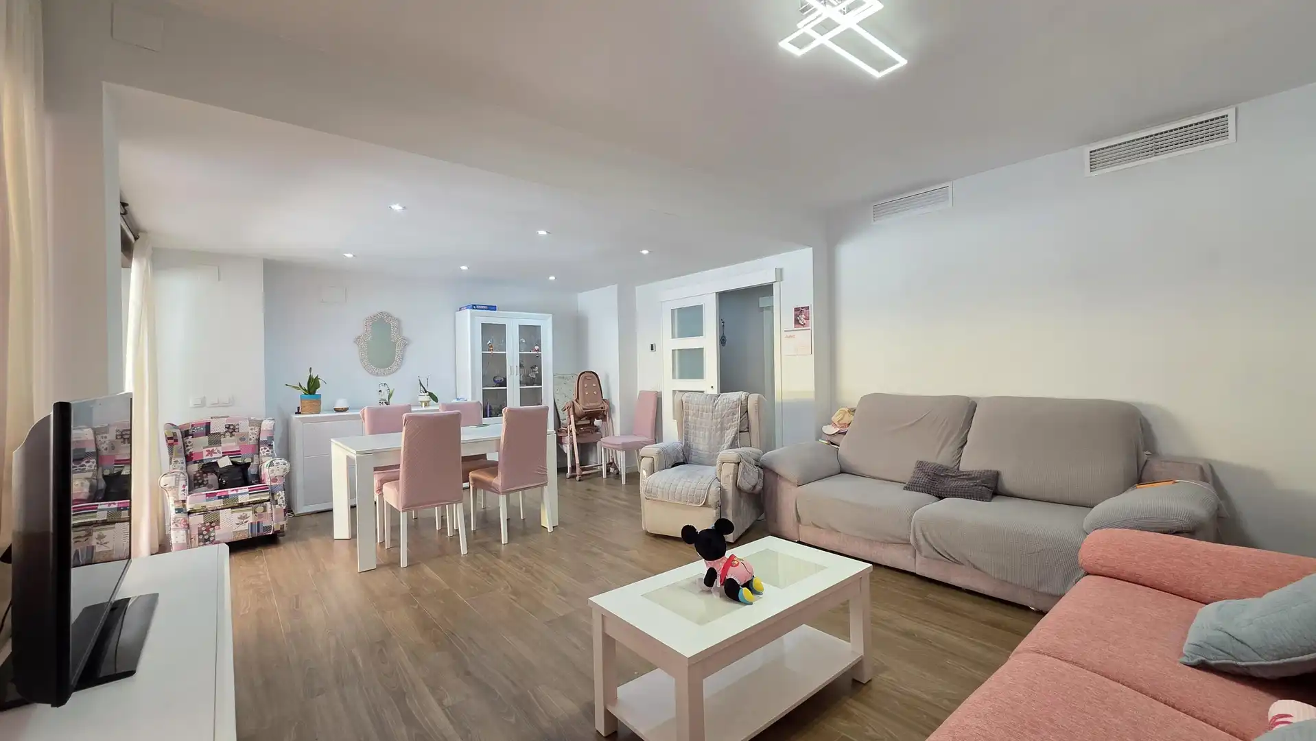 Living room of Flat for sale in Gandia  with Air Conditioner, Terrace and Balcony