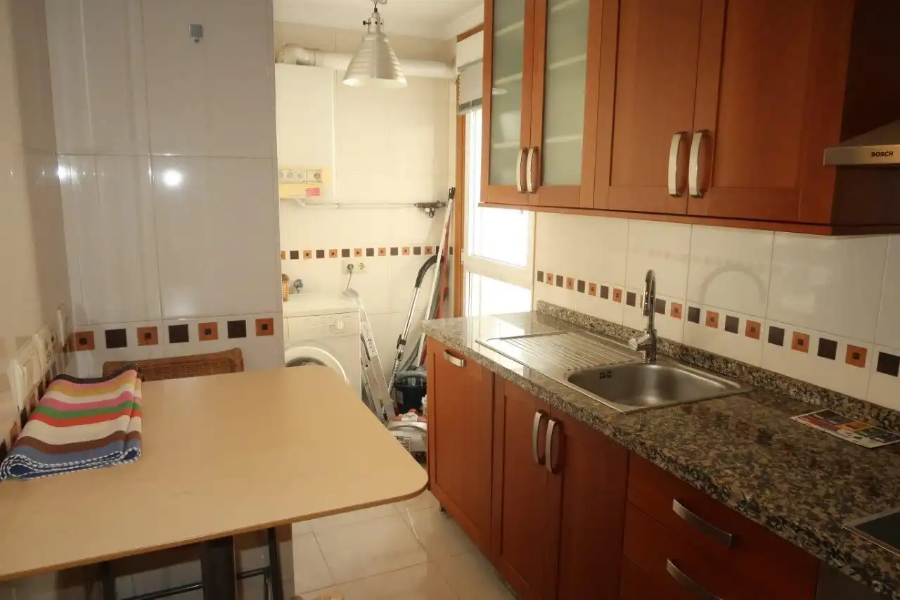 Kitchen of Flat for rent in A Coruña Capital   with Heating and Furnished