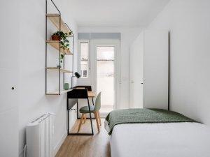 Bedroom of Flat to share in  Madrid Capital  with Terrace, Furnished and Oven