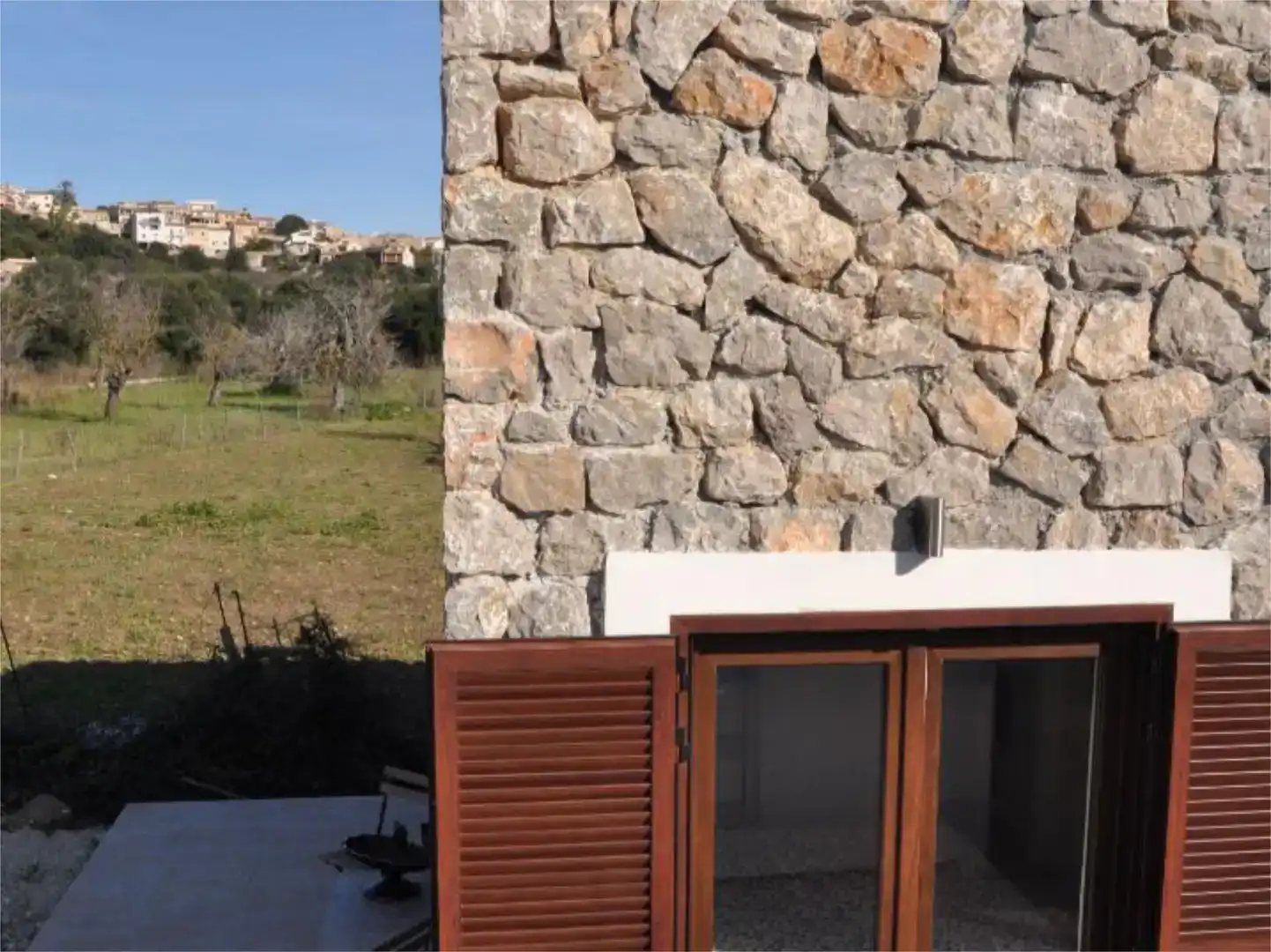 Vista exterior de Piso en venta en Campanet con Jardín privado, Piscina y Amueblado